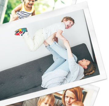 Assortment of photographs arranged loosely on top of one another